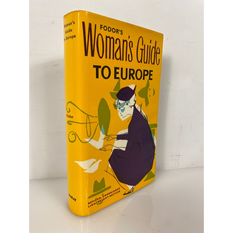 Fodor’s Woman’s Guide to Europe 1959 Lightweight Sixth Edition HC DJ with Maps