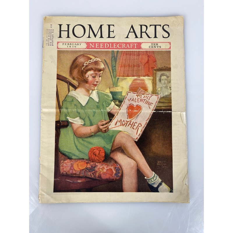 Home Arts Needlecraft February 1936 Vintage Periodical