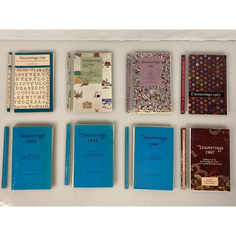 Lot of 10 Uncoverings: American Quilt Study Group (1980s) Unbound