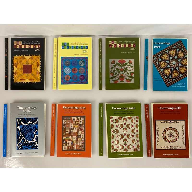 Lot of 11 Uncoverings: American Quilt Study Group (2000s) Unbound