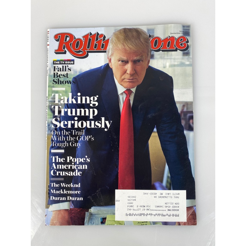 Rolling Stone Magazine September 24, 2015 Donald Trump
