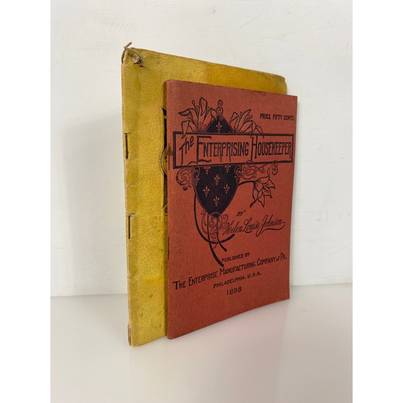2 Antique Recipe Booklets: The Enterprising Housekeeper/Delicious Desserts SC