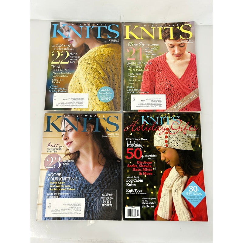 Interweave Knits Magazines 2011 – 4 Issues Full Year
