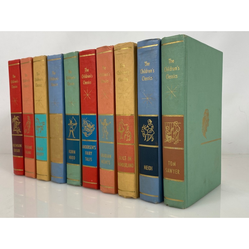 Lot of 10 The Children’s Classics Tom Sawyer/Heidi/Alice in Wonderland 1961 HC