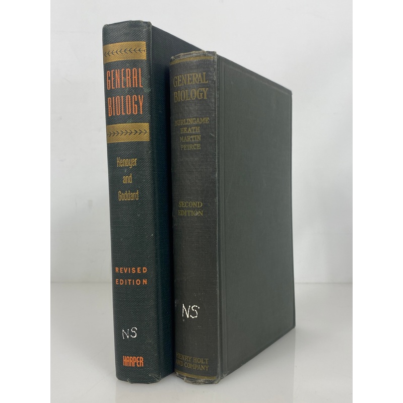 Lot of 2 Vintage General Biology Textbooks 1931-1945 HC