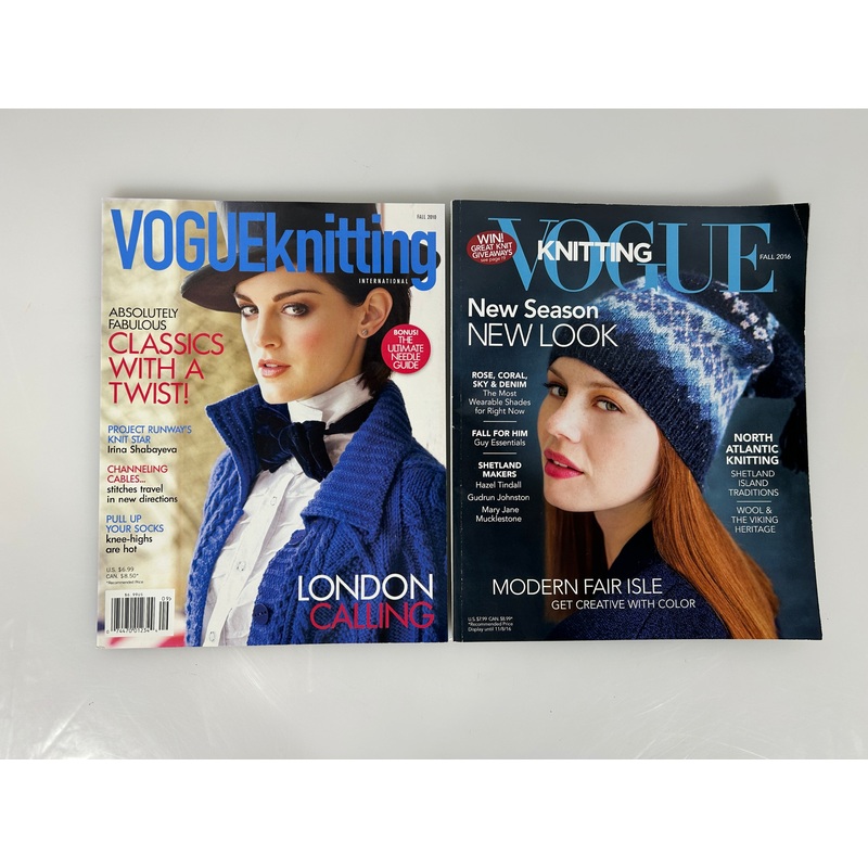 Lot of 2Vogue Knitting Fall Magazine 2010 & 2016
