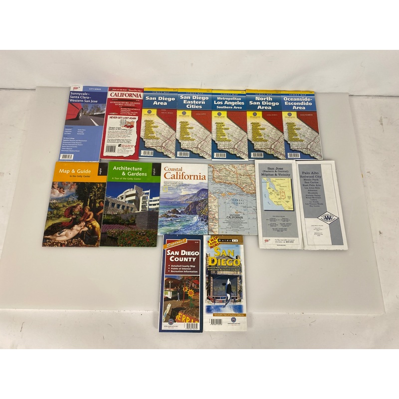 Lot of Southern California Maps/Guides-LA/San Diego/San Jose/Palo Alto/AAA