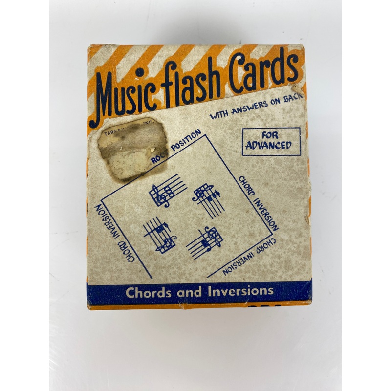 Vintage Music Flash Card Game 1954