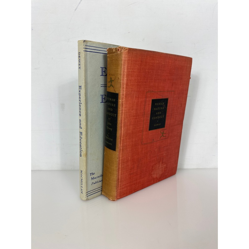 2 John Dewey Volumes: Human Nature and Conduct/Experience and Education HC