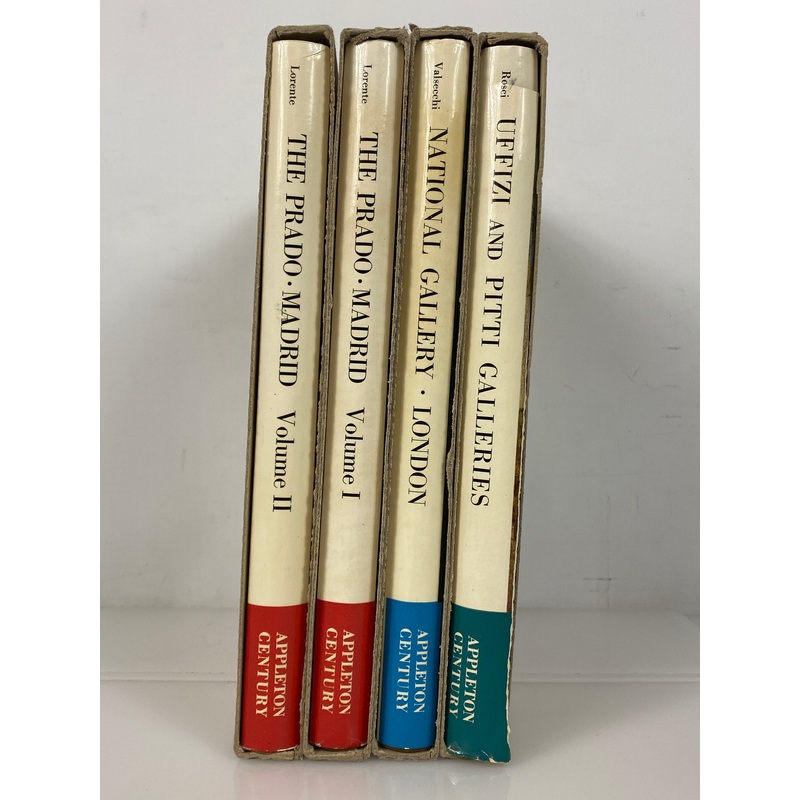 4 Art Books: Uffizi & Pitti Galleries/National Gallery/The Prado HCDJ Slipcase