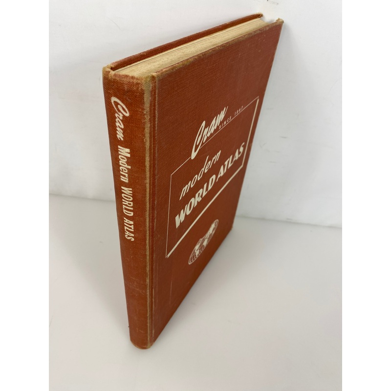 Cram Modern World Atlas 1962 vintage HC