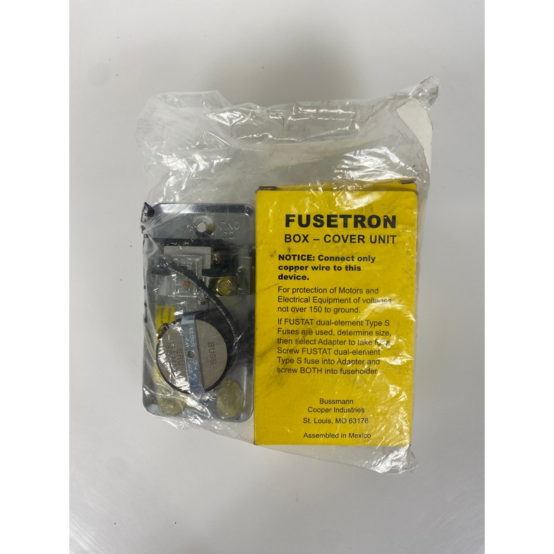 Fusetron Box Cover Unit 5R4 Fuse holder and Grounding Type Receptacle