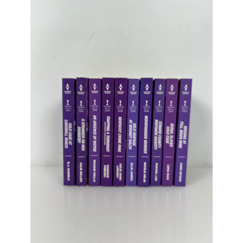Lot of 10 Harlequin Intrigue Mass market Books SC