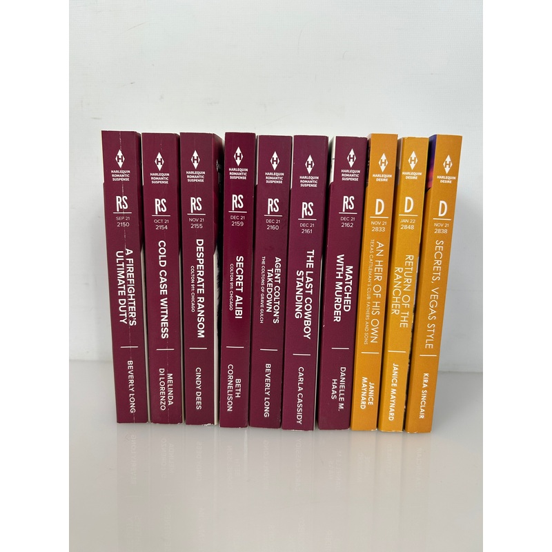 Lot of 10 Harlequin3-Desire & 7 Romantic Suspense SC
