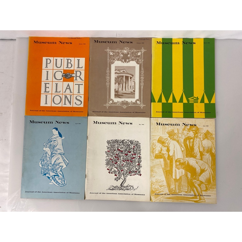 Lot of 10 Museum News Journal / Vintage Magazine 1963 (Complete Year)