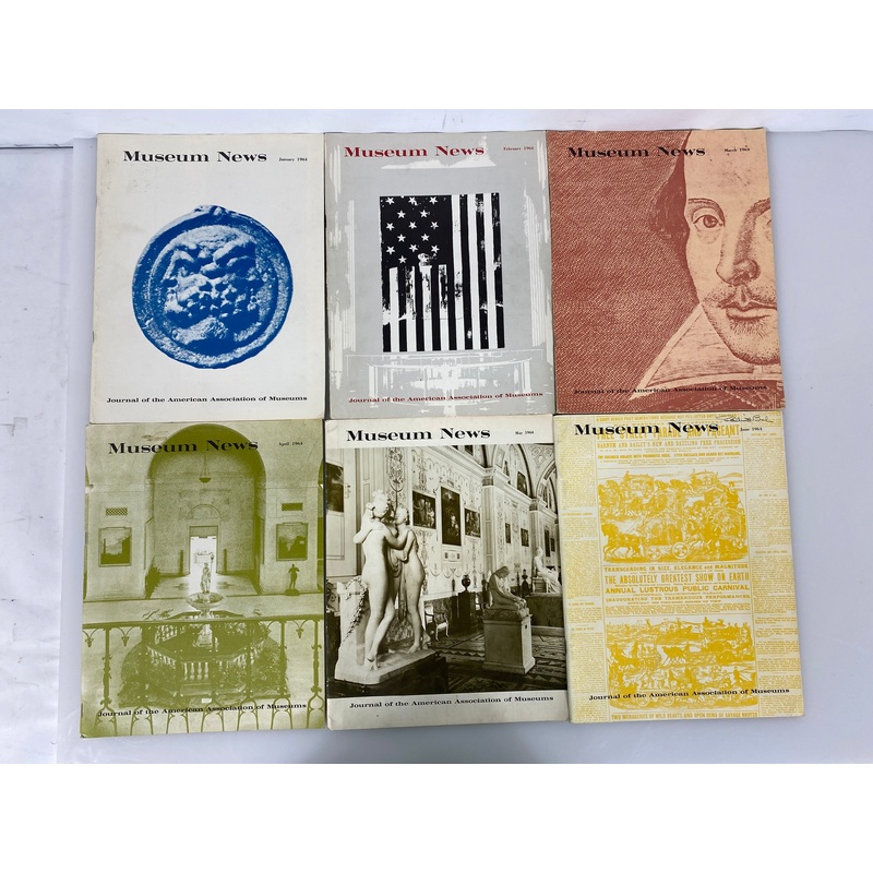 Lot of 10 Museum News Journal / Vintage Magazine 1964 (Complete Year)