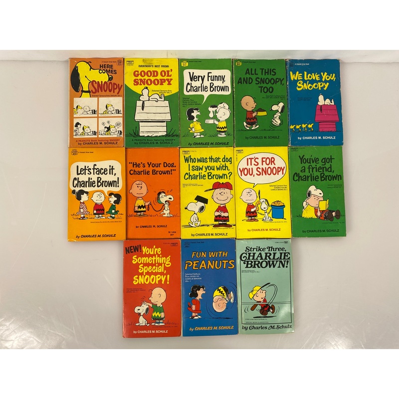 Lot of 13 Peanuts Paperbacks Charles M. Schulz SC (1958-1987)