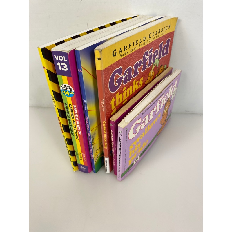 Lot of 6 Garfield Books Jim Davis (1982-2013)