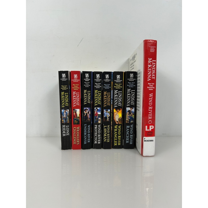 Lot of 8 books  in the Wind River Valley Series by Lindsay McKenna