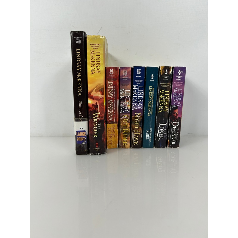 Lot of 8 books  in the Wyoming Series by Lindsay McKenna