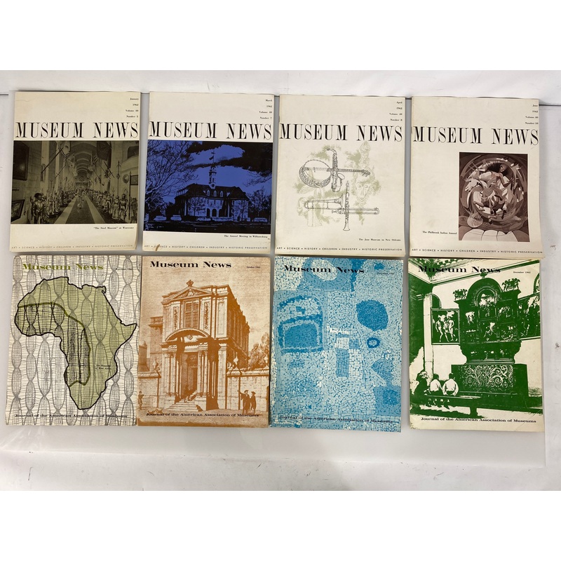 Lot of 8 Museum News Journal / Vintage Magazine 1962