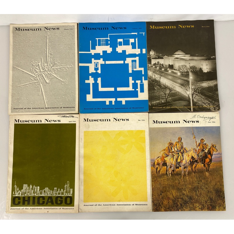 Lot of 9 Museum News Journal / Vintage Magazine 1966 (Complete Year)