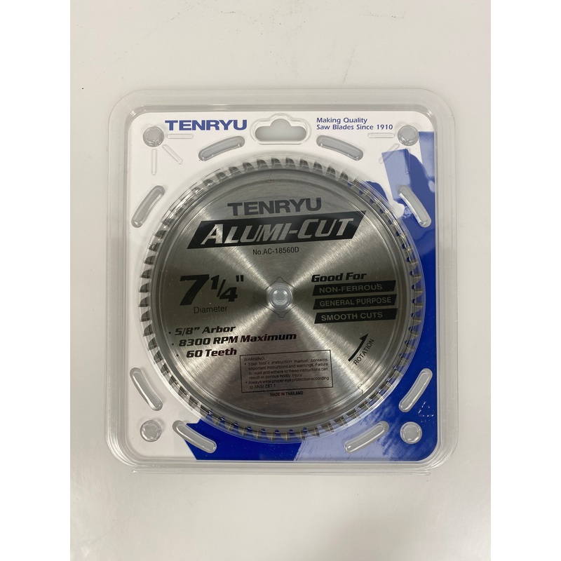 Tenryu Alumi-Cut Circular Circular Saw Blade AC-18560D