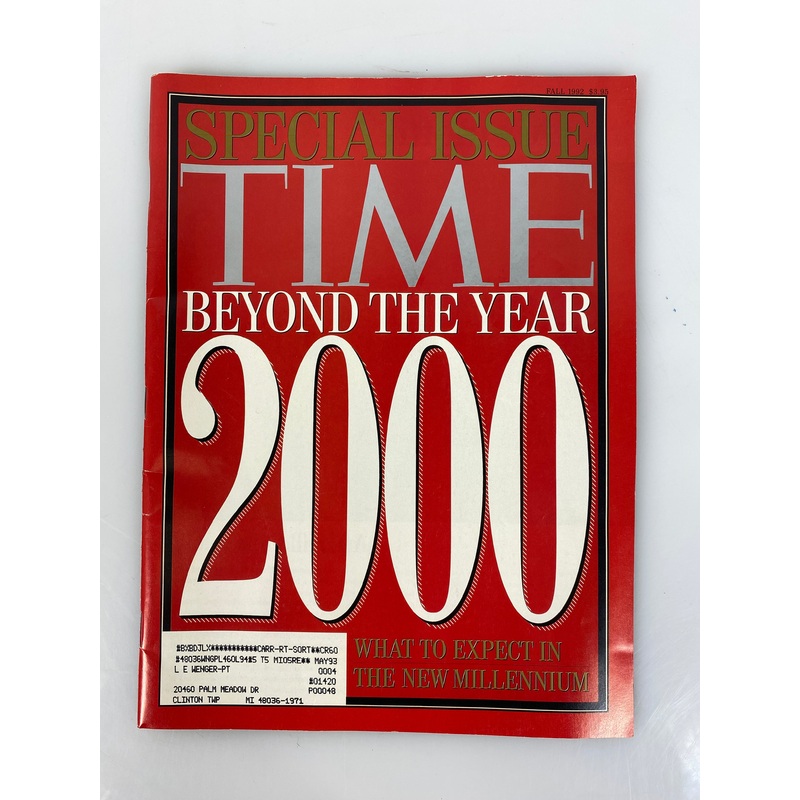 Time Magazine Fall 1992 Beyond the Year 2000 Issue