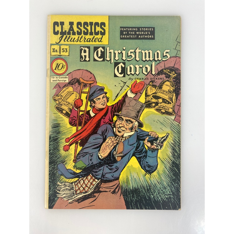 Classics Illustrated Christmas Carol Charles Dickens No. 53 1948 HRN 53