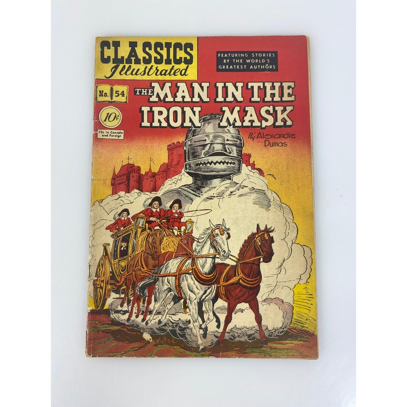 Classics Illustrated Man in the Iron Mask Alexandre Dumas No. 54  1948 HRM 55