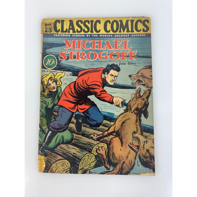 Classics Illustrated Michael Strogoff Jules Verne No. 28 1946 HRN28