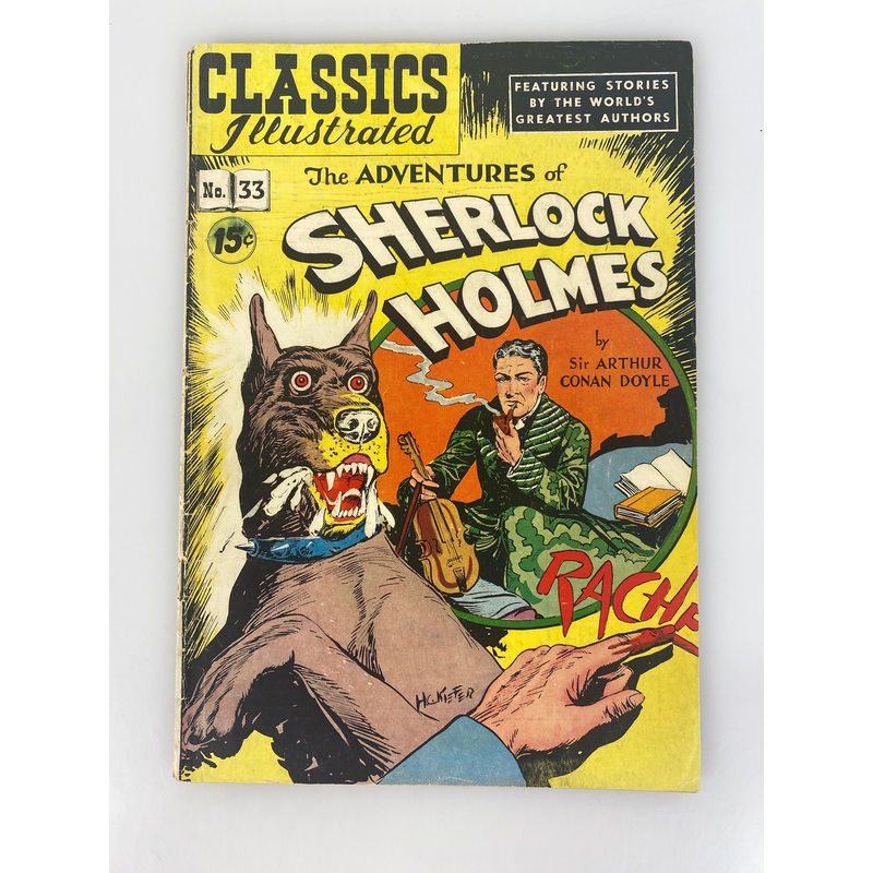Classics Illustrated Sherlock Holmes Doyle  No. 33 1947 HRN89