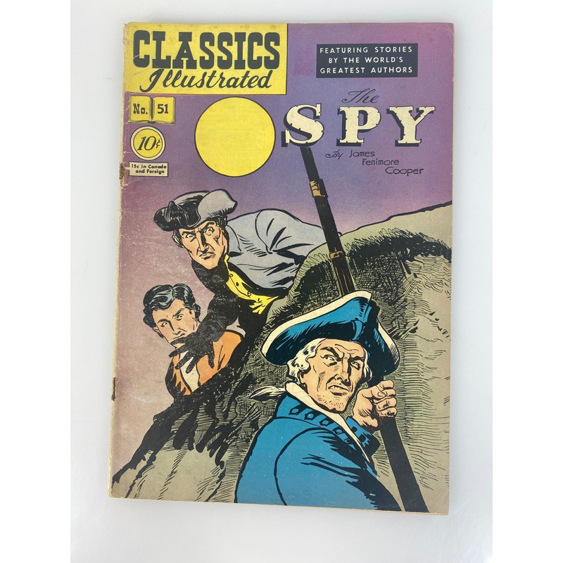 Classics Illustrated Spy James Fenimore Cooper No. 51 Original Issue 1948