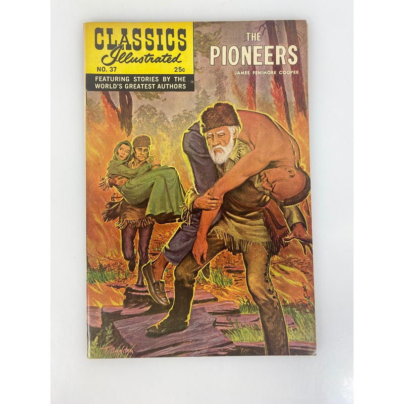 Classics Illustrated The Pioneers James Fenimore Cooper No. 37 1947 HRN 166