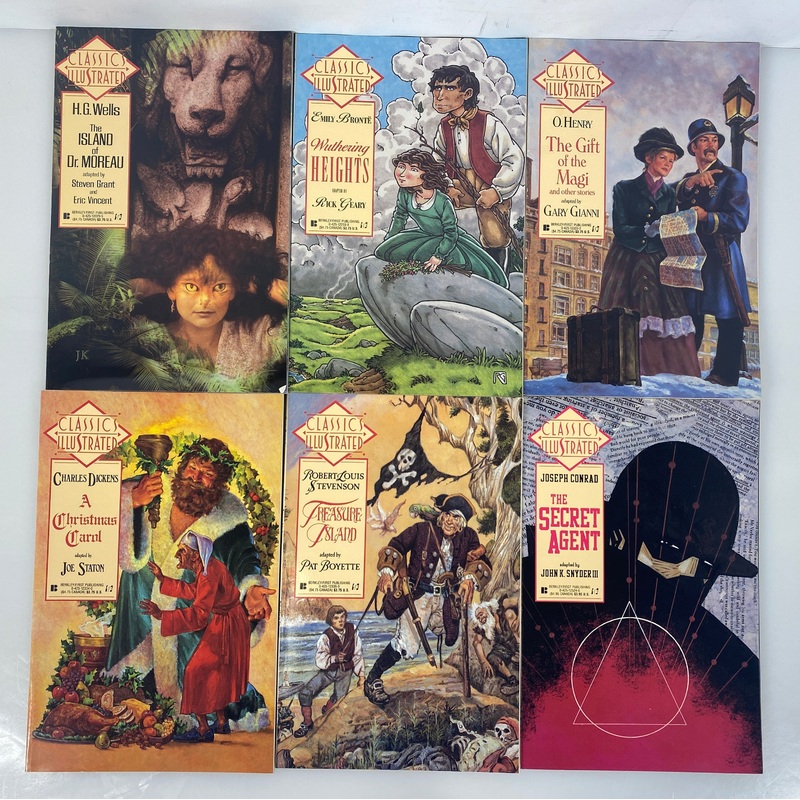 Lot of 12 Classics Illustrated Graphic Novels 12-26 1990-1991