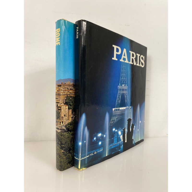 Lot of 2: Paris (1976) and Rome (1977) by Pierre Leprohon HC DJ