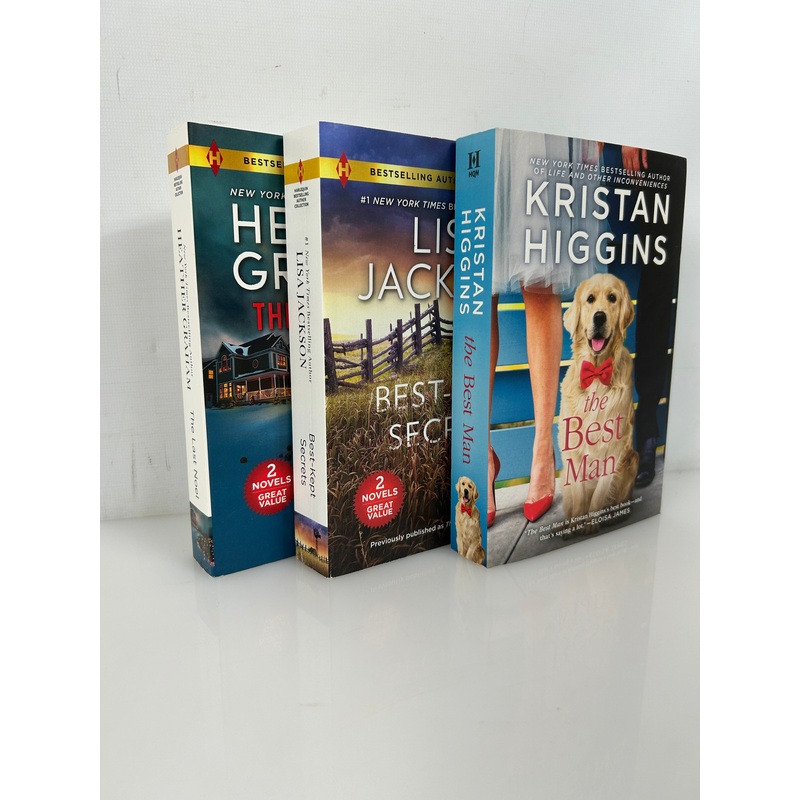 Lot of 3 Harlequin 2 Bestselling Author 2-in-1s/The Best Man Kristin Higgins SC