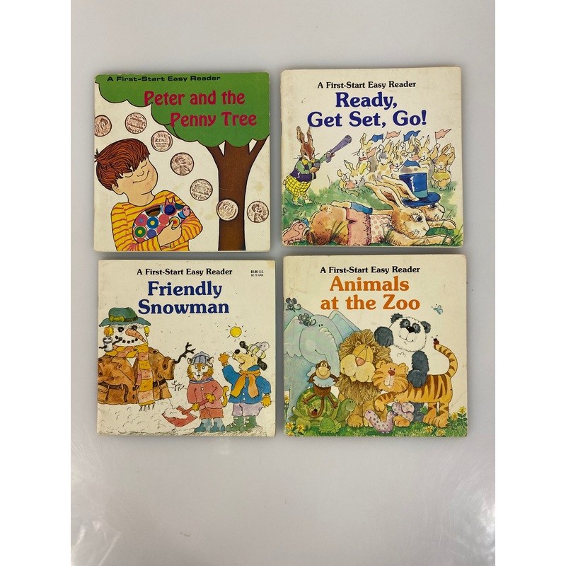 Lot of 4 First Start Easy Reader children’s books SC 1970-1980