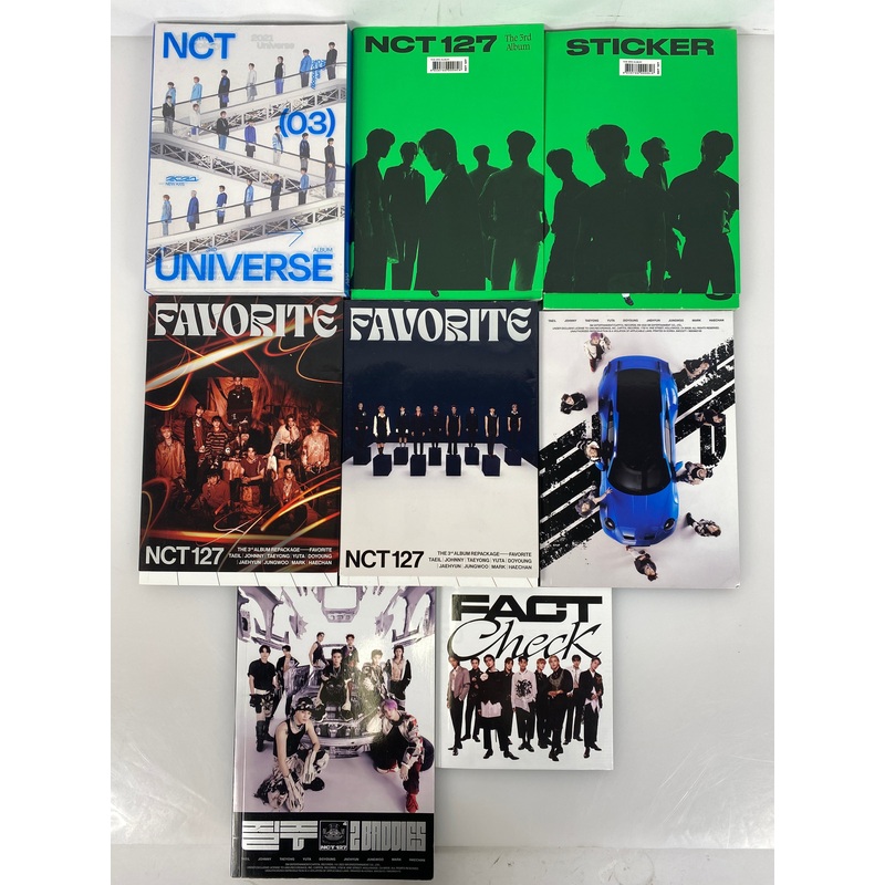 Lot of 7 NCT Neo Culture Technology KPop Albums/Books 2021-2023