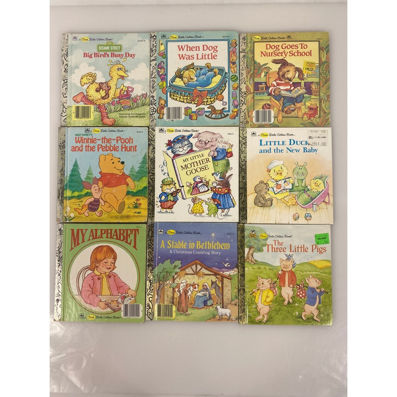 Lot of 9 First Little Golden Books (1981-1989)