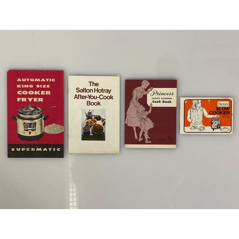Lot of Vintage Small Appliance Recipe Booklets: Supermatic/Sears/Salton/Princess