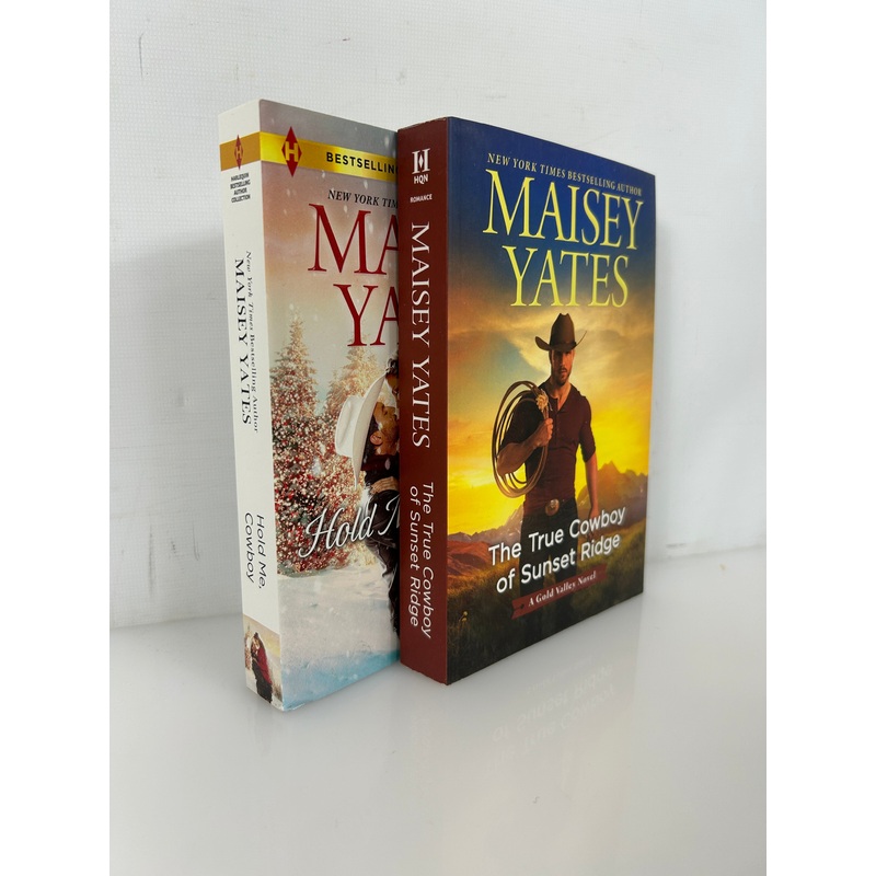 Lot of2 Maisey Yates Hold Me, Cowboy 2-in-1, The True Cowboy of Sunset Ridge SC