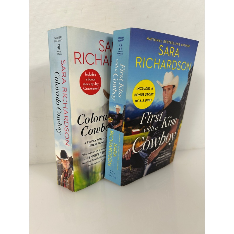 Lot of2 Sara Richardson  First Kiss with a Cowboy/Colorado Cowboy SC