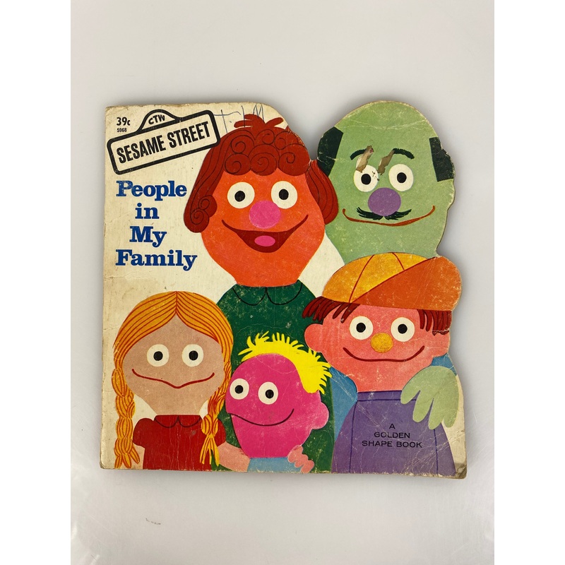 Sesame Street People in my Family vintage children’s book SC 1971