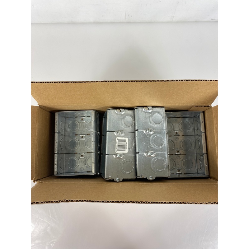 Steel City 3 Gang Steel Box Masonry Count of 4