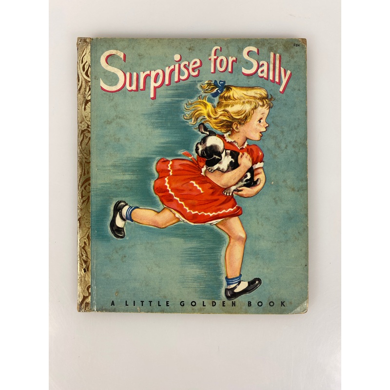 Surprise for Sally Little Golden Book 1950 First Edition A printing