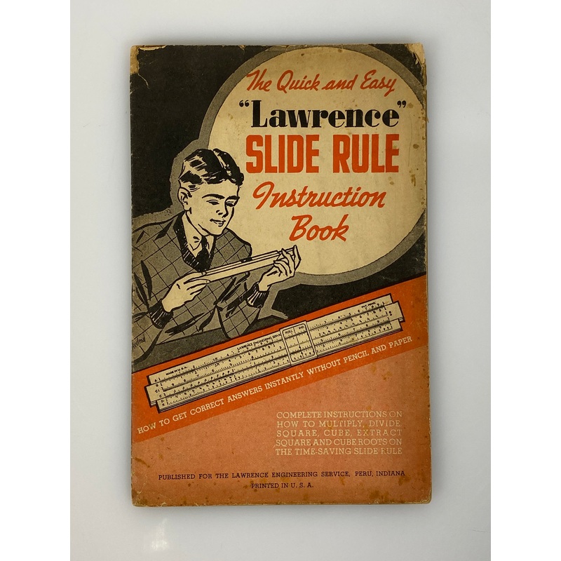 The Quick & Easy Lawrence Slide Rule Instruction Book 1939 Booklet