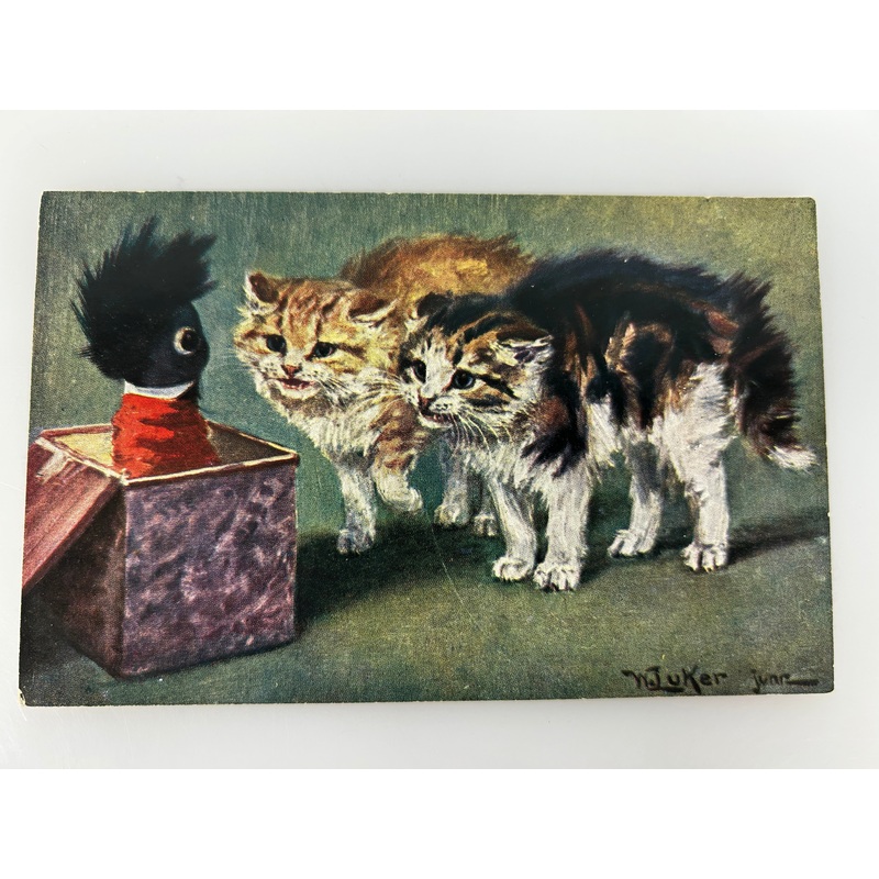 Vintage Postcard Juker juar Alfred Arthur Brunel de Neuville 1900s