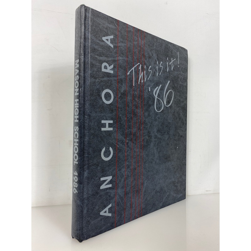 1986 Mason High School Yearbook Anchora Mason Michigan HC