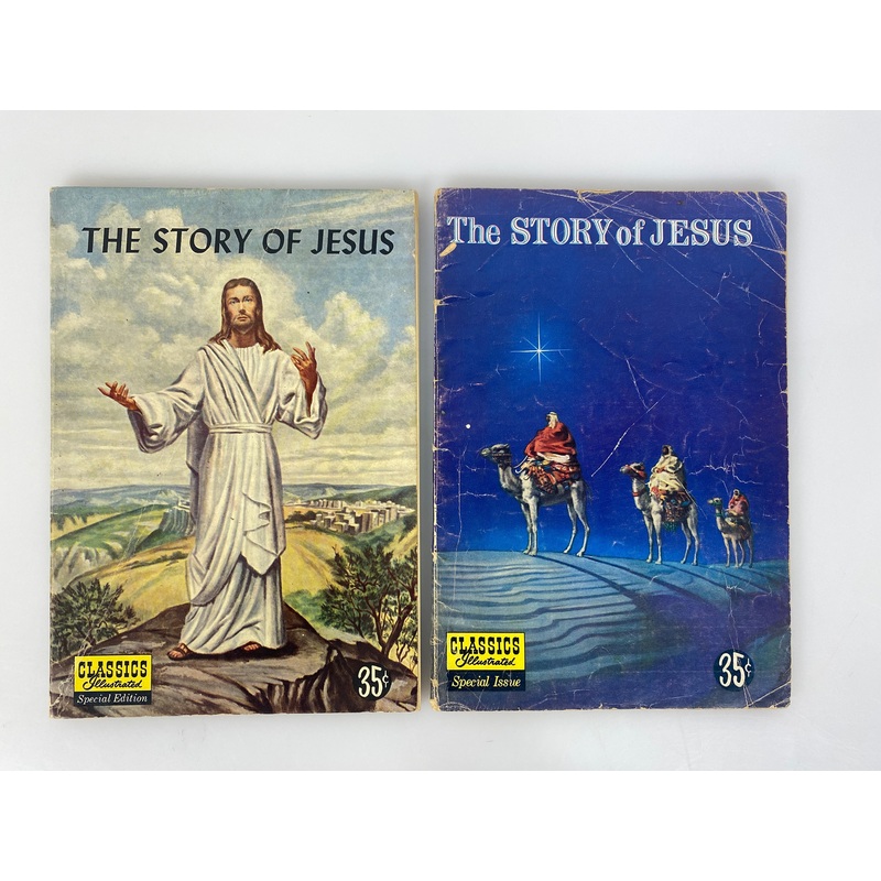 Lot of 2 Classics Illustrated the Story of Jesus Special Issue 129 1947-1955